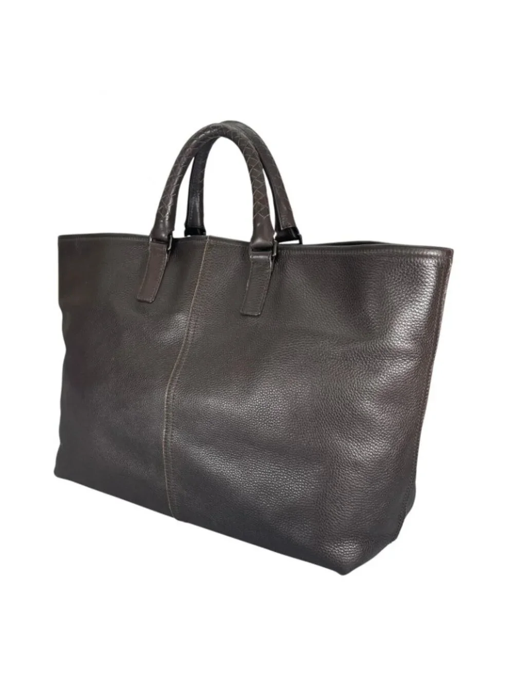Bottega Veneta Intrecciato Tote Bag Leather Brown